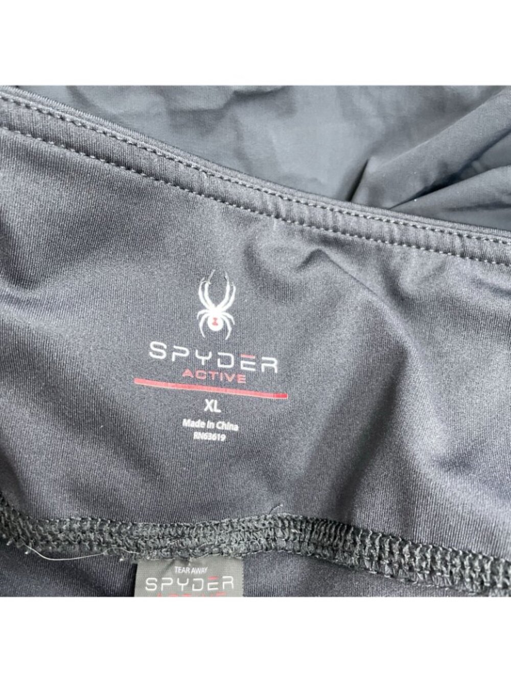 Spyder Active Women's XL Black Athletic Shorts With Liner Nylon & Spandex J2057 - Picture 8 of 11